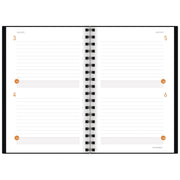 ®Two Days Per Page Planning Notebook 80-6203 9x by AT-A-GLANCE – True, Faux Leather, Gray, Model 80-6203-00