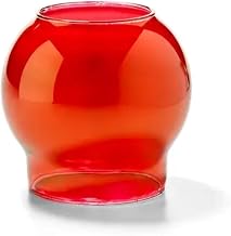 Hollowick 35R Fitter Globe, 4" Dia. x 3-1/8"H, Ruby Lustre
