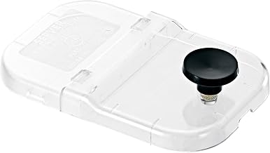 Server Products 80310 Clear Plastic Fountain Jar Hinged Lid, for Condiment Dispenser Jars, Compatible with Standard Server Fountain Jars