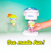 Kid-Friendly Electric Snow Cone Machine by Hawaiian Shaved Ice – 120V, Plastic, White, Model S700