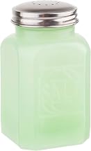 Tablecraft Salt Shaker with Metal Top, 2.5 x 2.5 x 4.5, Green