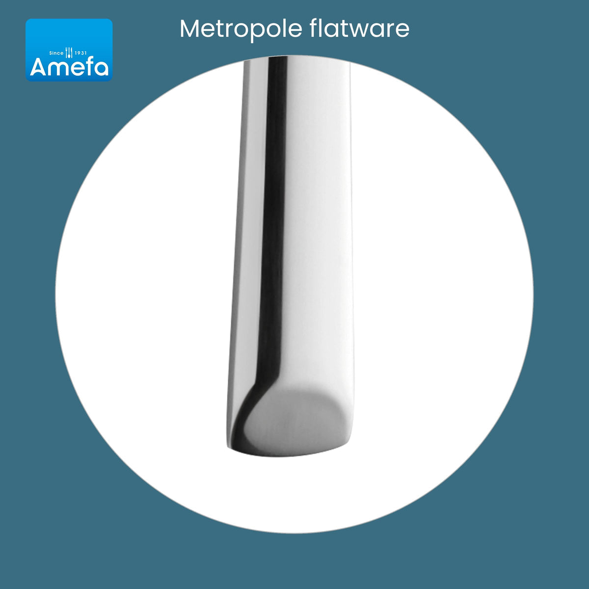 Amefa Metropole / 3.35" H x 9.84" L x 4.5" W / Formal Dinner Knives