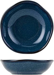 Tuxton Artisan Night Sky Reactive Natural 5-1/2-Ounce Fruit Dish, Case of 24, Blue; Scratch Resistant; Chip Resistant; Lead & Cadmium Free; Dishwasher, Microwave, Oven Safe