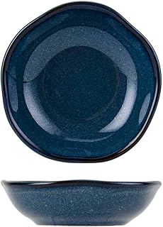 Tuxton Artisan Night Sky Reactive Natural 5-1/2-Ounce Fruit Dish, Case of 24, Blue; Scratch Resistant; Chip Resistant; Lead & Cadmium Free; Dishwasher, Microwave, Oven Safe