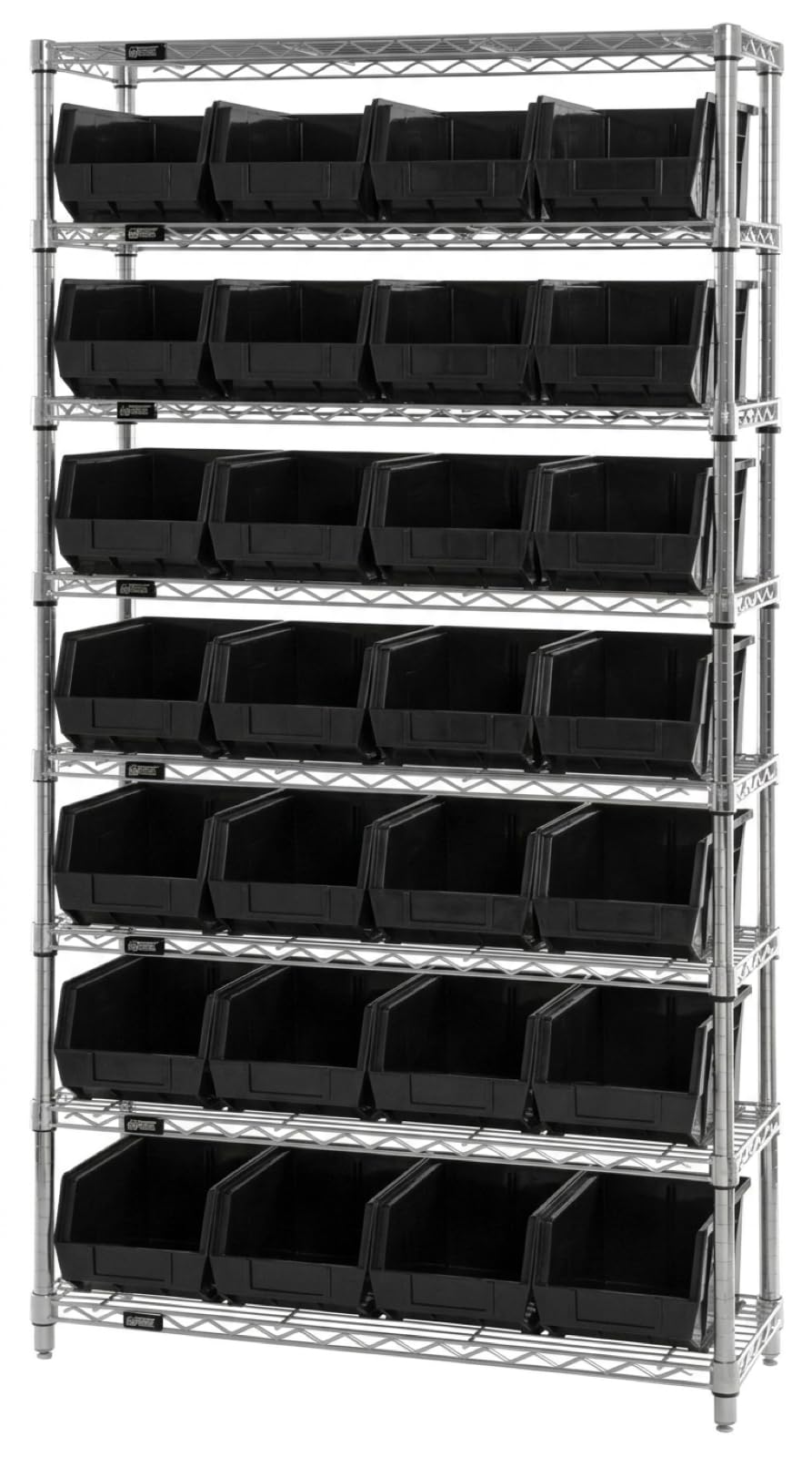 QUANTUM STORAGE SYSTEMS Black / 18" L x 6" W x 5" H / Ultra Stack & Hang Shelf Baskets