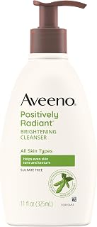 Aveeno Positively Radiant Brightening Facial Cleanser, 11 fl. oz