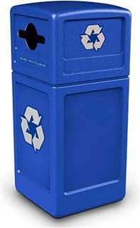 Commercial Zone Recycle42 Mixed Recycling Dome Lid - Blue