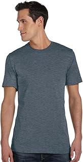 BELLA+CANVAS 3001 Unisex Jersey Short Sleeve Tee, Heather Slate, Medium