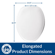 Bemis Elongated / American,Elongated / White Toilet Seats