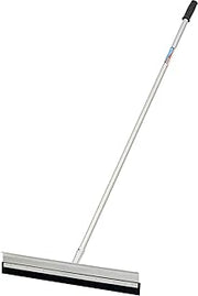 UNGER Professional AquaDozer Max Kit, 24” Smooth Surface Straight Floor Squeegee and 48” Dual End Pole, Scrubber and Broom for Clean and Dry Concrete Floors and Asphalt