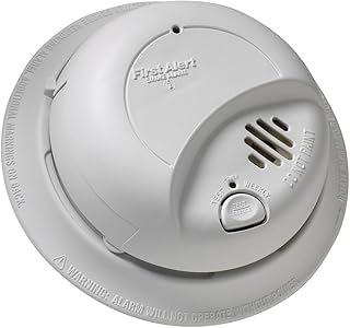 First Alert BRK 9120B/ SMI100-AC Smoke Detector, Hardwired Alarm with Battery Backup, 3-Pack
