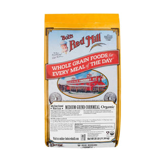 Organic Medium Grind Cornmeal by Bob's Red Mill – 400 Ounce (Pack of 1), Model BWA07436