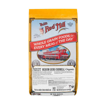 Organic Medium Grind Cornmeal by Bob's Red Mill – 400 Ounce (Pack of 1), Model BWA07436