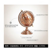 Globe Model by Generic – 3.15 x 3.15 x 4.72 in, Alloy, Red, Model Q2026P08L18M1910303E5WA3