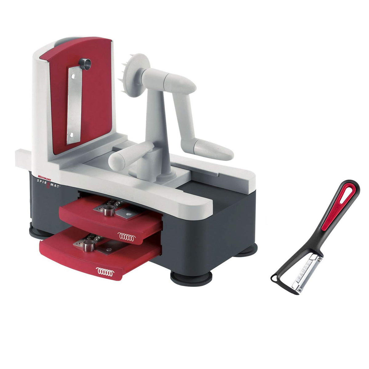 Vegetable Slicer Plastic by Westmark – Plastic, Red, Pack of 2, Model 113322E6