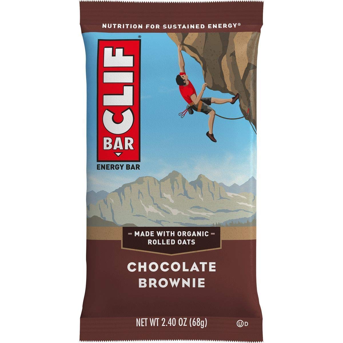 Clifbar Clif Bars - 12 Pack Chocolate Brownie – 2.4 Ounce (Pack of 12), Chocolate Brownie, Pack of 12, Model 160006