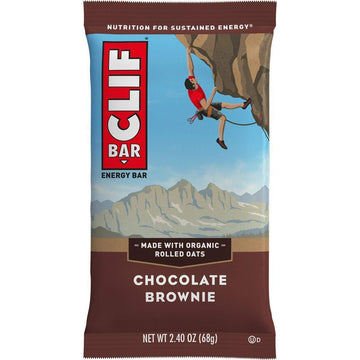 Clifbar Clif Bars - 12 Pack Chocolate Brownie – 2.4 Ounce (Pack of 12), Chocolate Brownie, Pack of 12, Model 160006