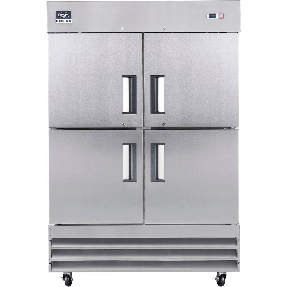 Reach In Split Door Refrigerator by Nexel – Stainless Steel, Silver, Model CFD-2RR-SD-HC