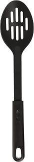 Winco Nylon Slotted Spoon, Black | Heat resistant, Drains liquid efficiently, Great for Cooking, Buffet Service, Food Preparation and Serving