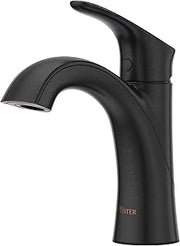 Pfister Weller Single Handle Bathroom Sink Faucet with Single Hole or 3-Hole Mount, Tuscan Bronze Finish, Push & Seal Drain, Water-Efficient WaterSense Certified, LG42WR0Y