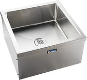 Krowne Metal MS-2424 Floor Mop Sink 24"W x 24"D x 13"H Overall w/ 9" Deep Bowl