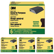 3M 블랙. / 4-7/8 in x 2-7/8 in (Pack of 4) / Medium Sanding Sponges