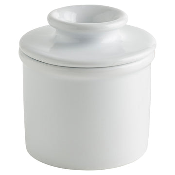 Butter Bell Ceramic Butter Keeper, One Stick Capacity, White