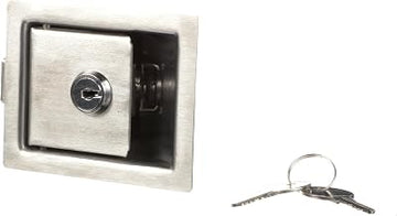 Component Hardware 3-5/16" L x 2-11/16" W x 1-13/32" H Stainless Steel Paddle Latch with Lock