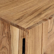 TV Stand 55.1"x11.8"x17.7" Solid Wood Acacia by vidaXL – inches, Wood, Brown, Model 247971