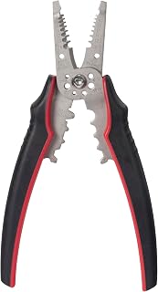 Gardner Bender GESP-70 Professional Grade ArmorEdge 3-in-1 Wire Stripper/Crimper/Cutter, Stainless Steel, 22-10 AWG , Black