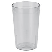 Pebbled Tumblers by Winco – 12 Ounces, 12.0 fluid_ounces, Plastic, Clear, Model ptp-12c