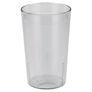 Pebbled Tumblers by Winco – 12 Ounces, 12.0 fluid_ounces, Plastic, Clear, Model ptp-12c