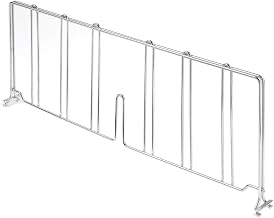 Global Industrial Chrome Divider 24" D x 8" H for Wire Shelves