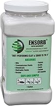 ENPAC 1-Gallon Jug Dispenser ENSORB Granular Absorbent, Oil Clean Up, Floor Dry Powder for Spill Cleanup, White, Landfill Safe, Lightweight