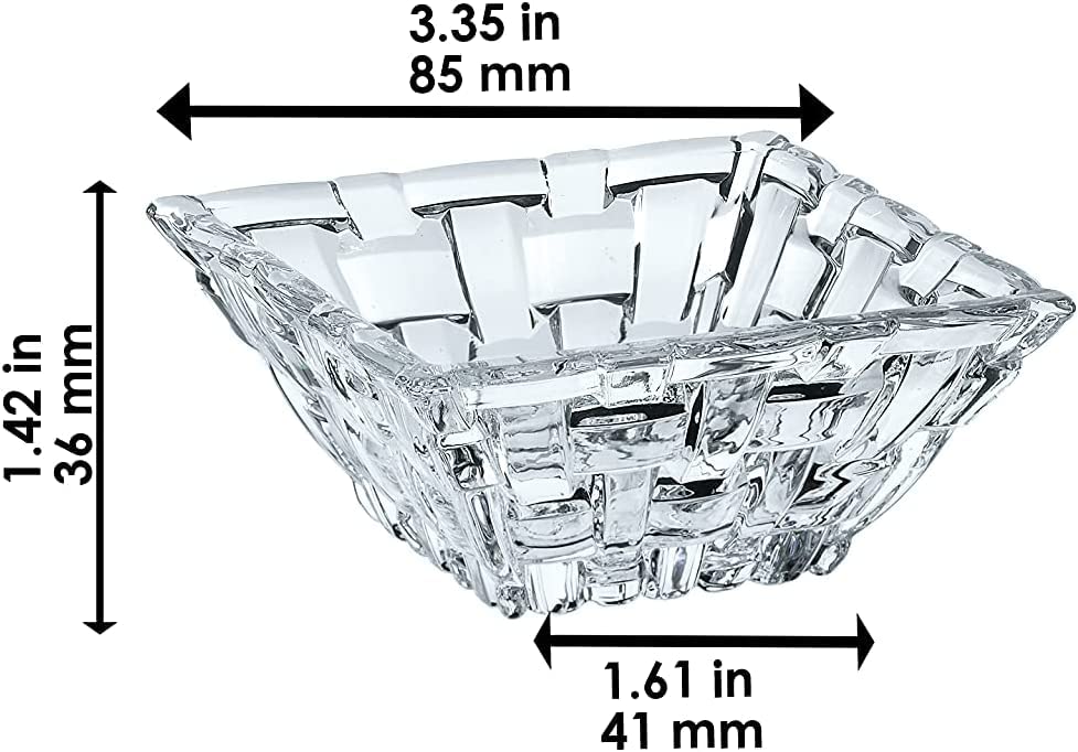 Bossa Nova Collection Dip Bowl Set of by Nachtmann – Set of 4, 37 milliliters, Crystal, Clear, Pack of 4