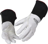 Lincoln Electric Premium TIG Welding Gloves | Top Grain Leather | High Dexterity | Large | K2983-L,White