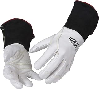 Lincoln Electric Premium TIG Welding Gloves | Top Grain Leather | High Dexterity | Large | K2983-L,White