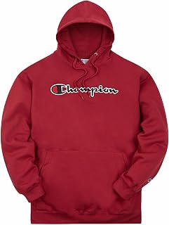 Champion Mens Hoodies Big and Tall - Embroidered Pullover Fleece Sweatshirt