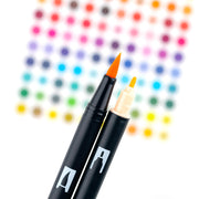 Dual Brush Pen Art Markers by Tombow – 1 Count (Pack of 7), Plastic, Multicolor, Model 72560