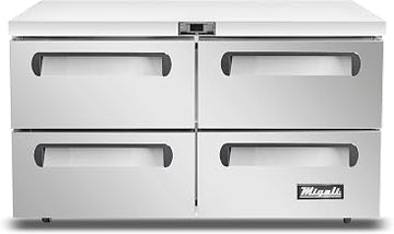 Migali C-U60R-D-HC 60″ Under-counter & Work Top Refrigerator with Drawers