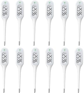 8 Second Basal Thermometer for Adults & Kids, Accurate & Safe, Pack of 12