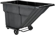 Standard Duty Plastic Tilt Truck, 1 Cu. Yd. & 1000 Lb. Cap., Black