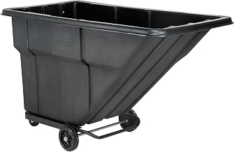 Standard Duty Plastic Tilt Truck, 1 Cu. Yd. & 1000 Lb. Cap., Black