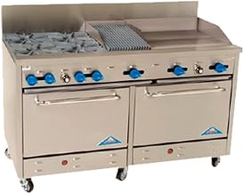 F3226-24-1RB Gas 60" Range w/ Griddle & Char Broiler