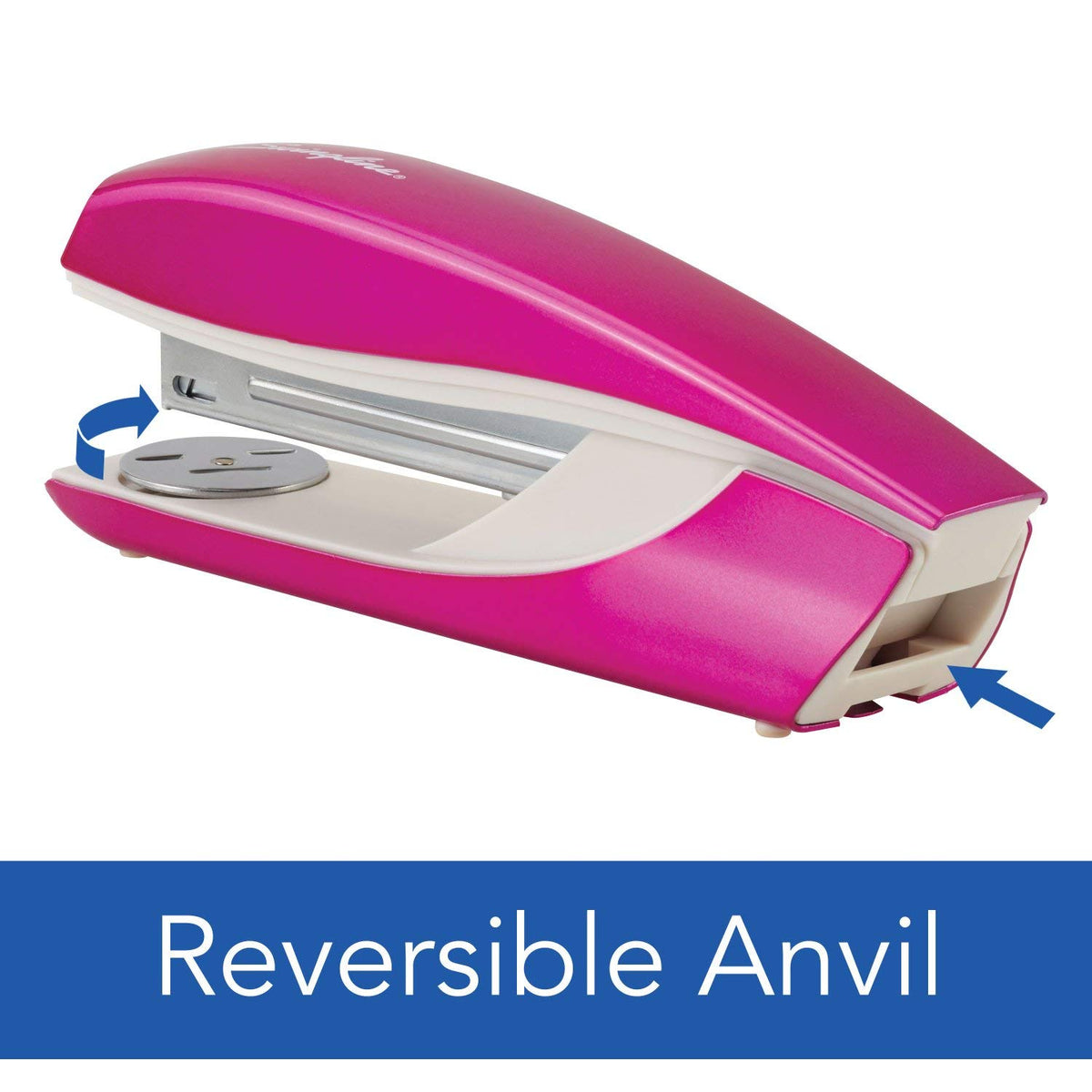 Stapler, NeXXt Series Wow, Desktop Stapler, 40 Sheet Capacity, Pink () by Swingline – Metal, Pink, Model 55047023