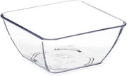 DINEX DXSB907 Clear SAN Plastic Square 9 Ounce Bowl - 48 / CS