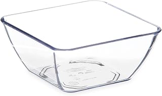 DINEX DXSB907 Clear SAN Plastic Square 9 Ounce Bowl - 48 / CS