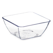 Clear SAN Plastic Square 9 Ounce Bowl - 48 / CS by DINEX – 9 oz, 9 ounces, SAN Plastic, Clear, Pack of 48