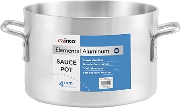 ASSP-40 - Elemental Aluminum Sauce Pot, 4mm - 40 Quart