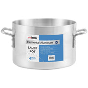 ASSP-40 - Elemental Aluminum Sauce Pot by Winco – 40 qt, 40.0 quarts, Aluminum, Silver